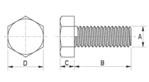 Hexagon bolt [079]